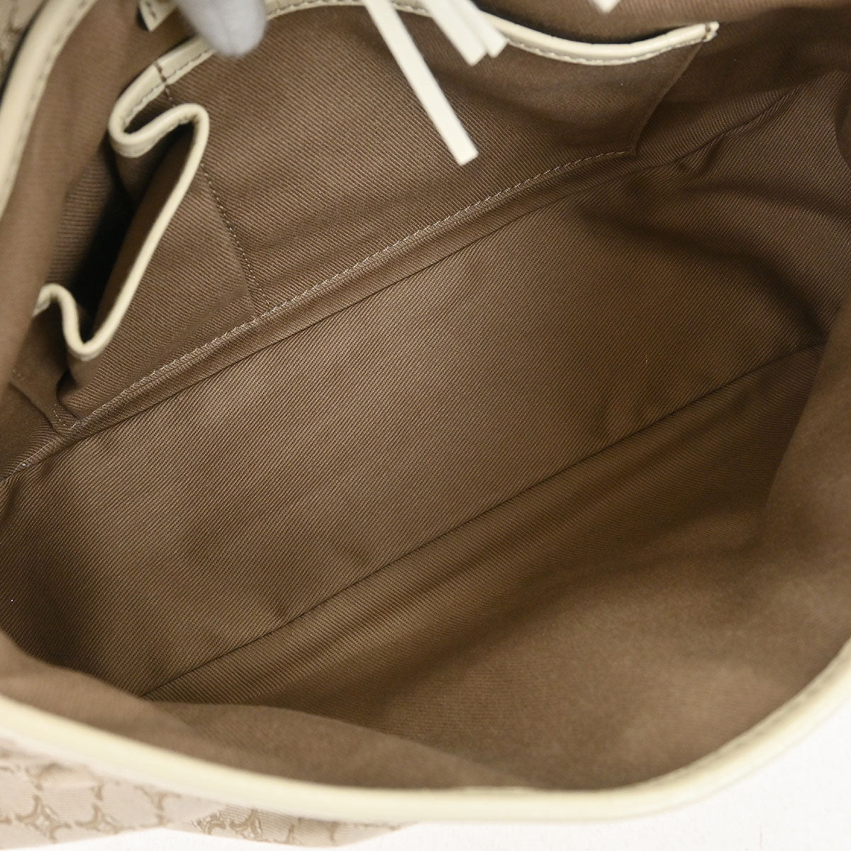 Celine * Beige Macadam Shoulder Bag