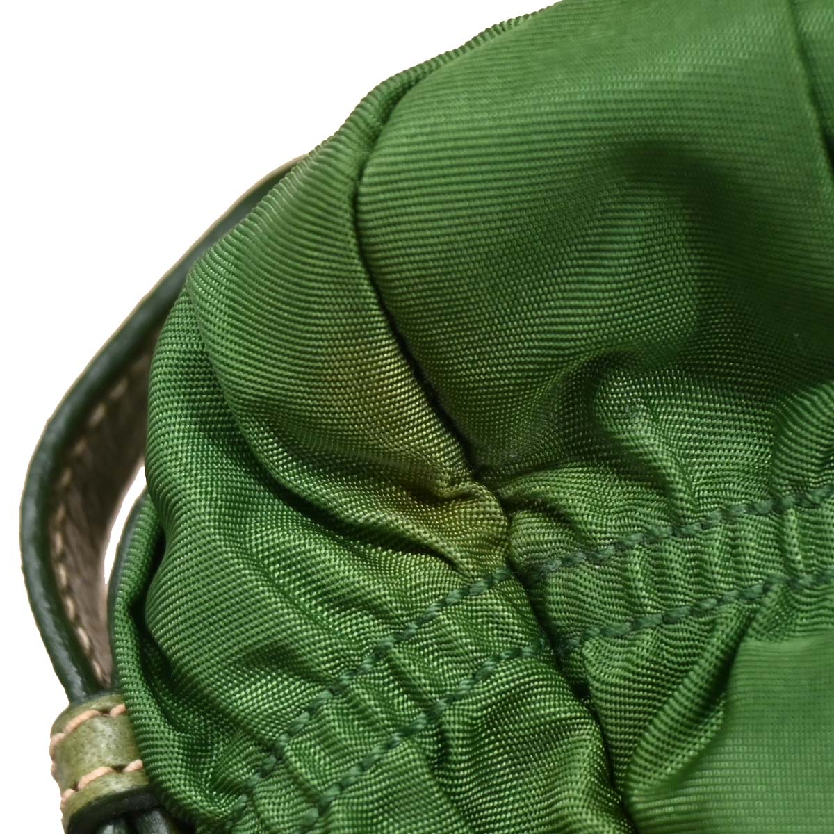 Prada Green Nylon 2way Shoulder Handbag