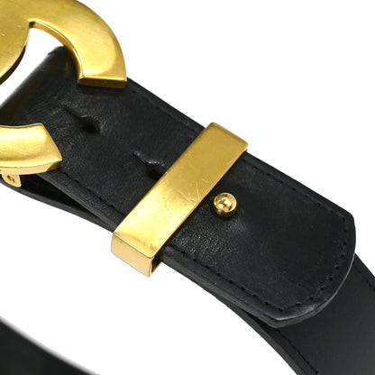 Chanel Black Leather Belt #75/30 96A Small Good