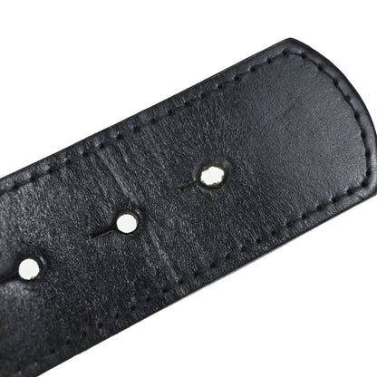 Chanel Black Leather Belt #75/30 96A Small Good