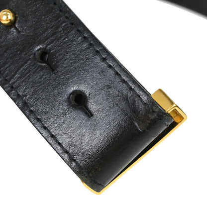 Chanel Black Leather Belt #75/30 96A Small Good