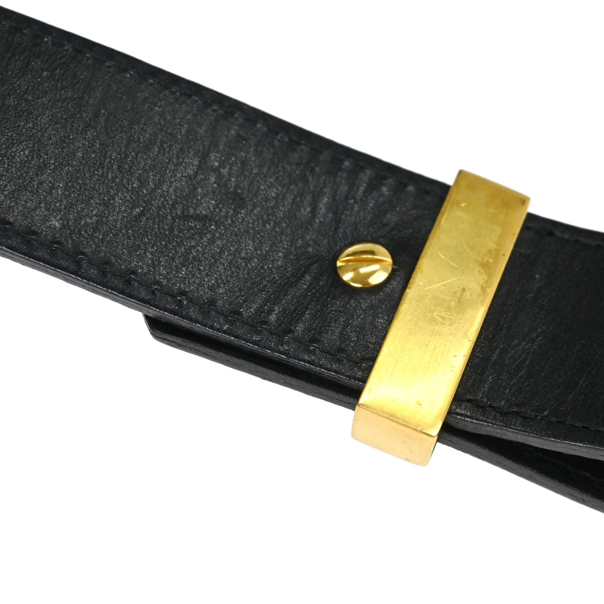Chanel Black Leather Belt #75/30 96A Small Good