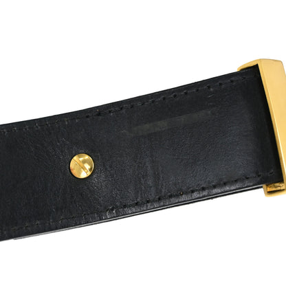 Chanel Black Leather Belt #75/30 96A Small Good