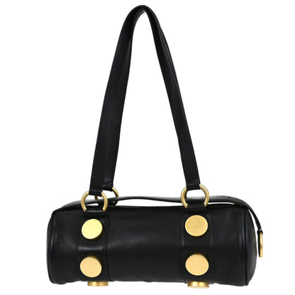 Chanel Black Calfskin Barrel Bag Handbag