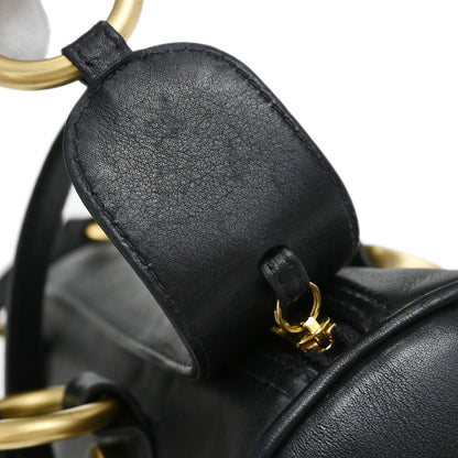 Chanel Black Calfskin Barrel Bag Handbag