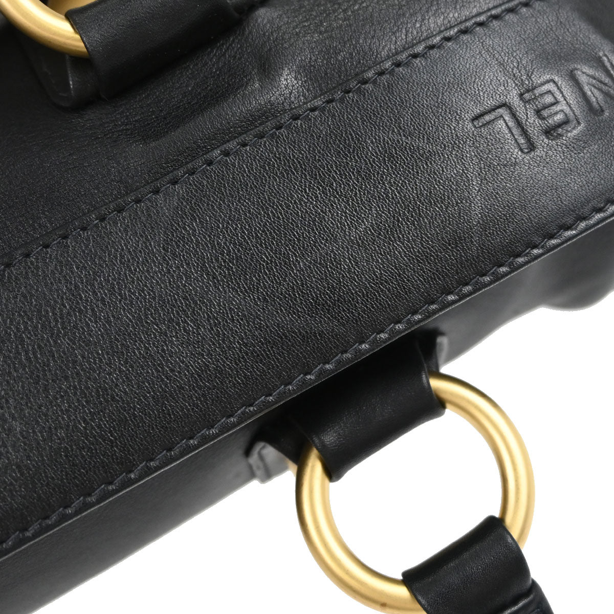 Chanel Black Calfskin Barrel Bag Handbag