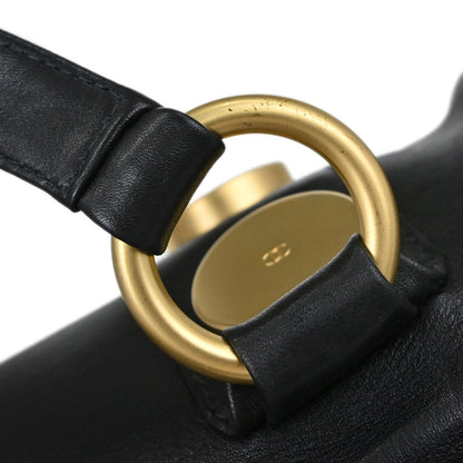 Chanel Black Calfskin Barrel Bag Handbag