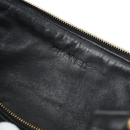 Chanel Black Calfskin Barrel Bag Handbag