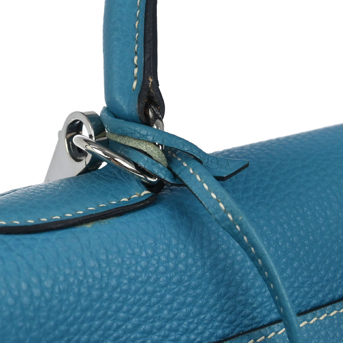 Hermes Blue Jean Togo Kelly 32 Retourne 2way Shoulder Handbag