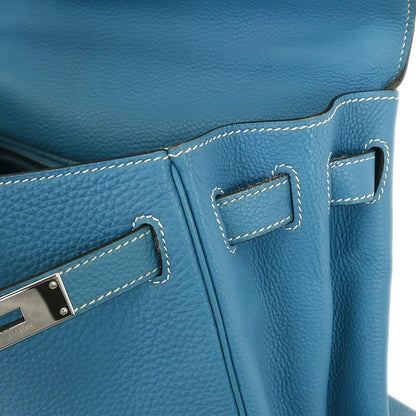 Hermes Blue Jean Togo Kelly 32 Retourne 2way Shoulder Handbag