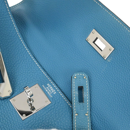 Hermes Blue Jean Togo Kelly 32 Retourne 2way Shoulder Handbag