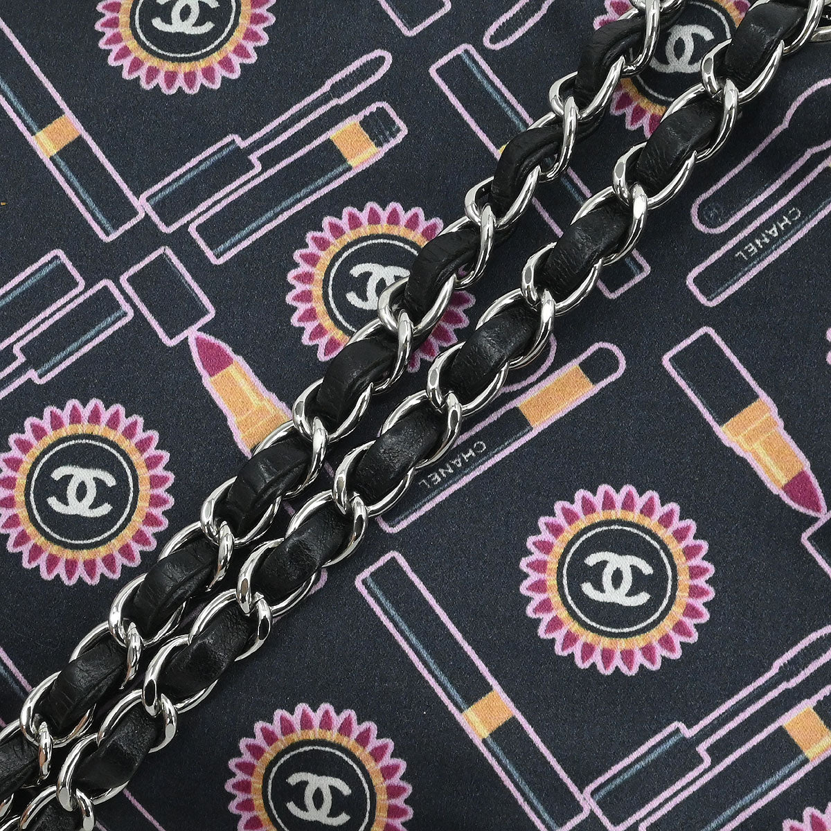 Chanel 2005-2006 Black Satin Classic Single Flap Shoulder Bag