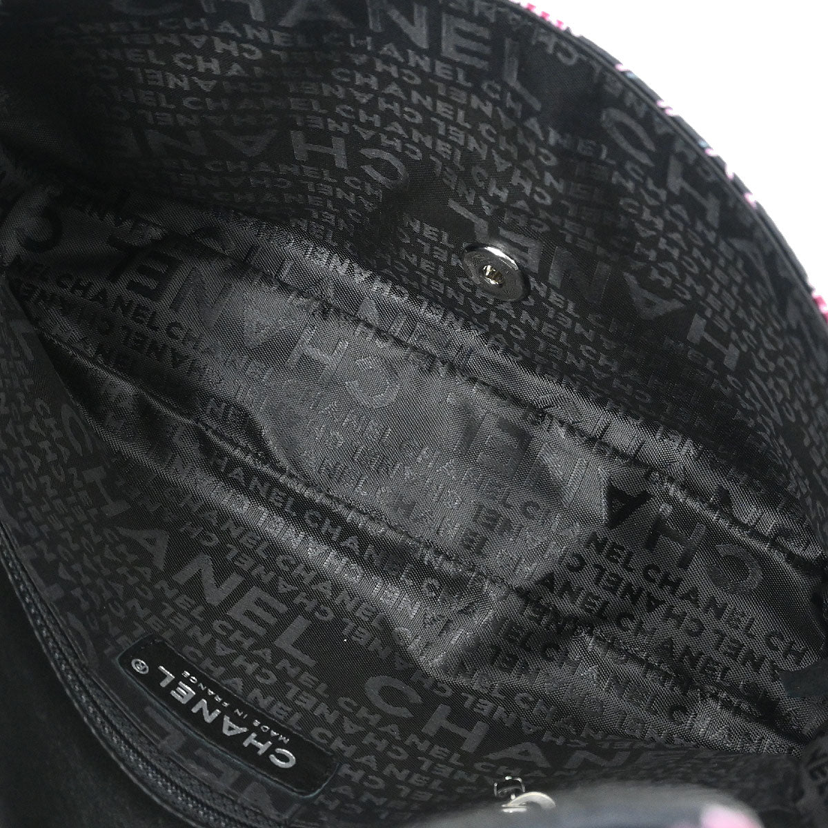 Chanel 2005-2006 Black Satin Classic Single Flap Shoulder Bag