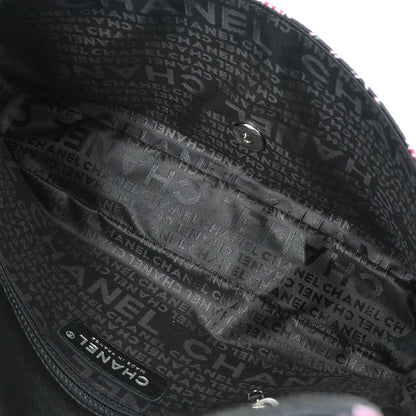 Chanel 2005-2006 Black Satin Classic Single Flap Shoulder Bag