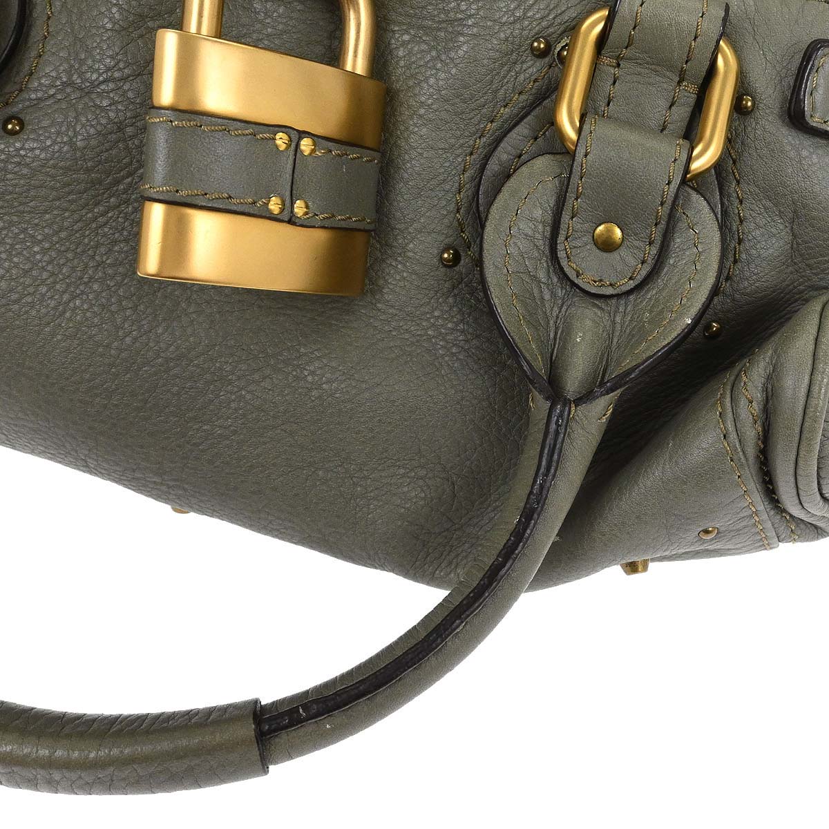 Chloe Khaki Paddington Medium Handbag