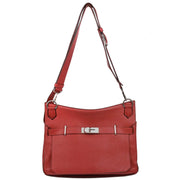 Hermes 2009 Rouge H Taurillon Clemence Jypsiere 34 Shoulder Bag