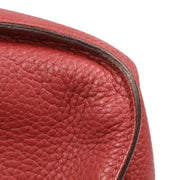 Hermes 2009 Rouge H Taurillon Clemence Jypsiere 34 Shoulder Bag
