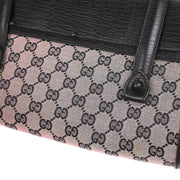 Gucci Black GG Bamboo Handbag