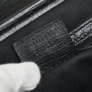 Gucci Black GG Bamboo Handbag