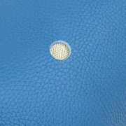Hermes Blue Jean Taurillon Clemence Mangeoire MM Handbag