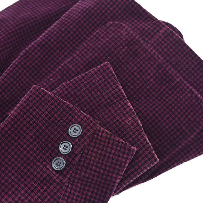 Yves Saint Laurent Setup Suit Jacket Skirt Bordeaux #M