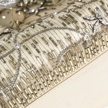 Christian Dior * White Python Gambler Dice Handbag