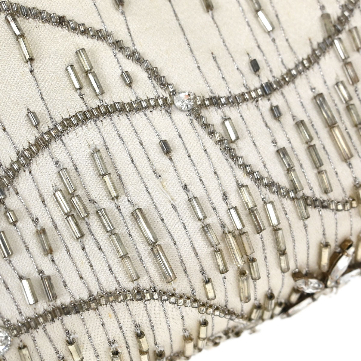Christian Dior * White Python Gambler Dice Handbag
