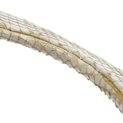 Christian Dior * White Python Gambler Dice Handbag