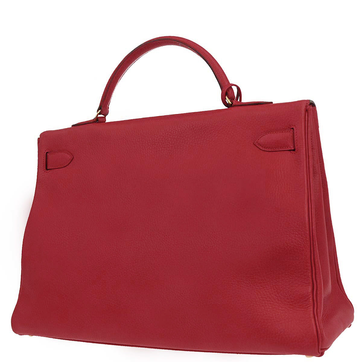 Hermes Rouge Garance Ardennes Kelly 40 Retourne Handbag