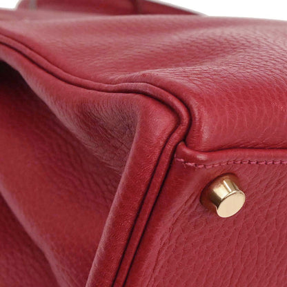 Hermes Rouge Garance Ardennes Kelly 40 Retourne Handbag