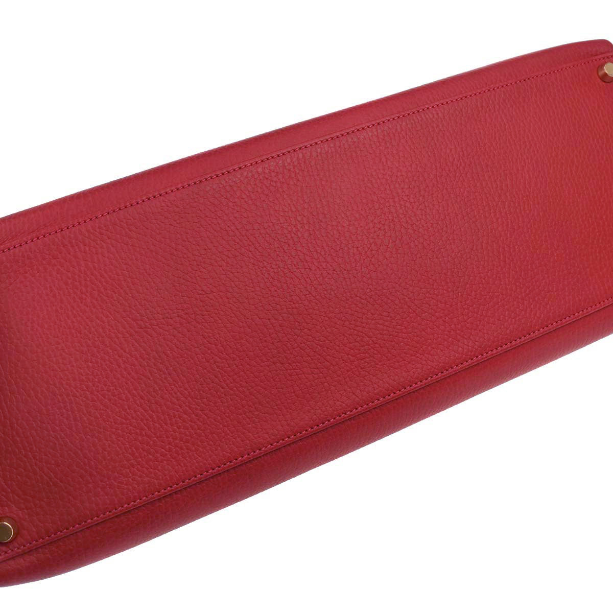 Hermes Rouge Garance Ardennes Kelly 40 Retourne Handbag
