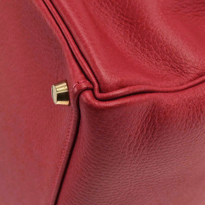 Hermes Rouge Garance Ardennes Kelly 40 Retourne Handbag