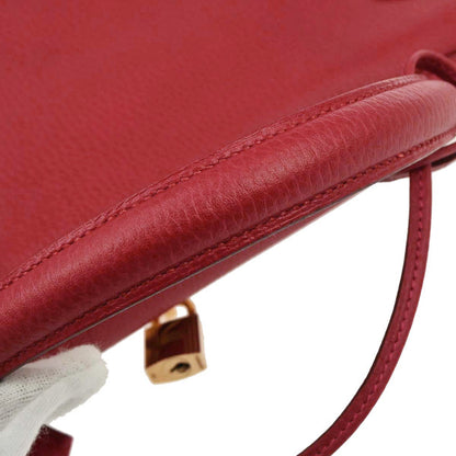 Hermes Rouge Garance Ardennes Kelly 40 Retourne Handbag