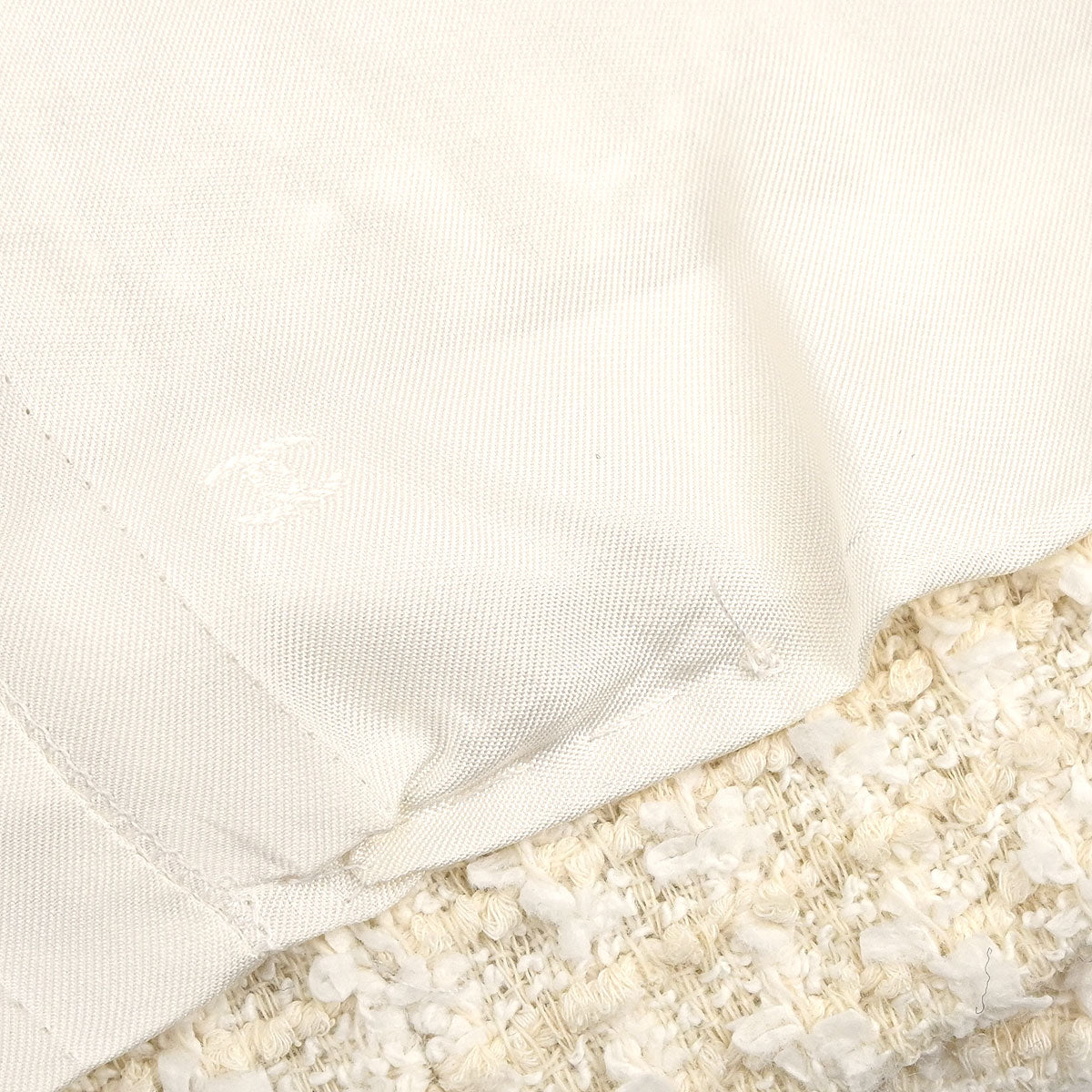 Chanel 1995 Setup Suit Jacket Skirt White #40