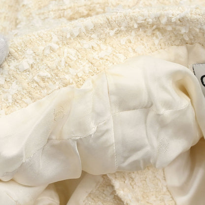 Chanel 1995 Setup Suit Jacket Skirt White #40