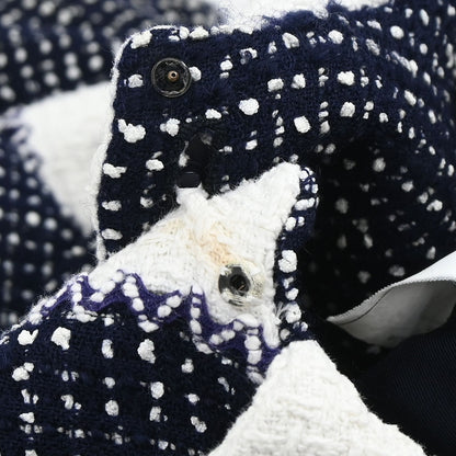 Chanel 1996 Setup Suit Jacket Skirt Navy #38