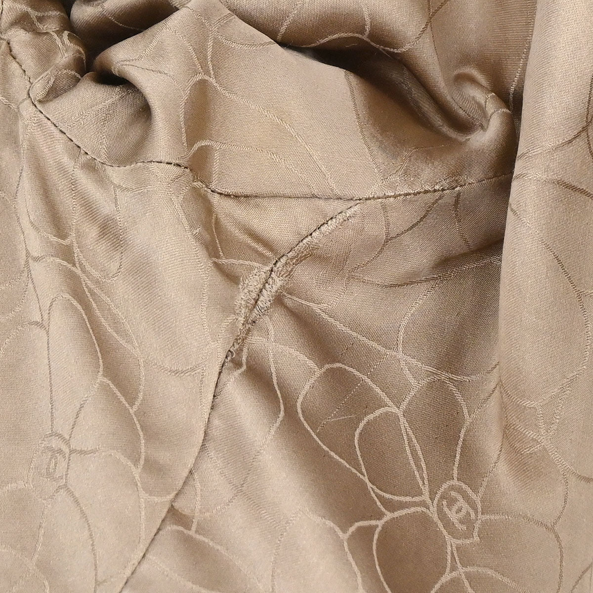 Chanel 2001 Single Breasted Coat Beige #38