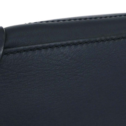 Celine Navy Leather Nano Luggage 2way Shoulder Tote Bag