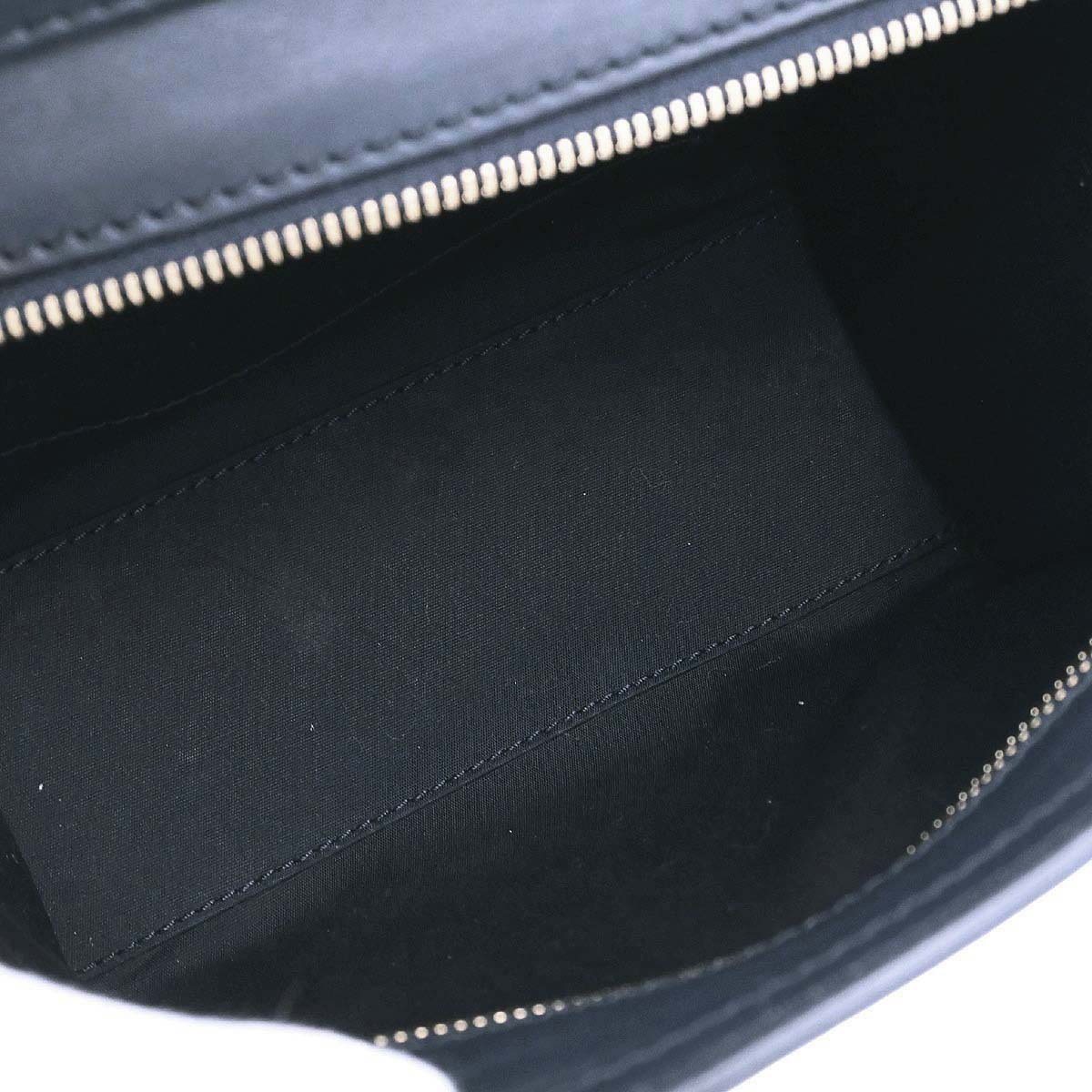 Celine Navy Leather Nano Luggage 2way Shoulder Tote Bag