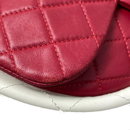 Chanel 2013-2014 Red Lambskin Small Hula Hoop Handbag