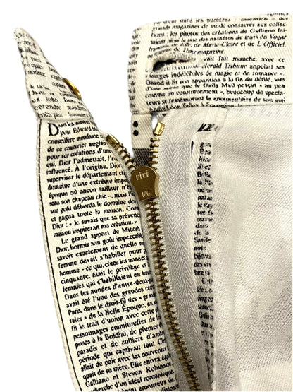 Christian Dior * Fall 2000 John Galliano Newspaper Pants #38