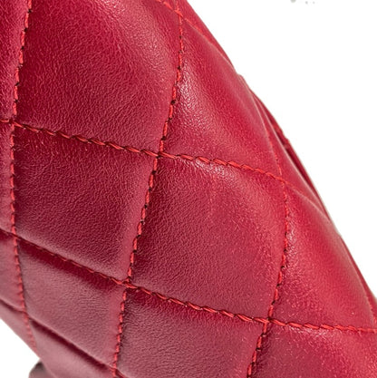 Chanel 2013-2014 Red Lambskin Small Hula Hoop Handbag