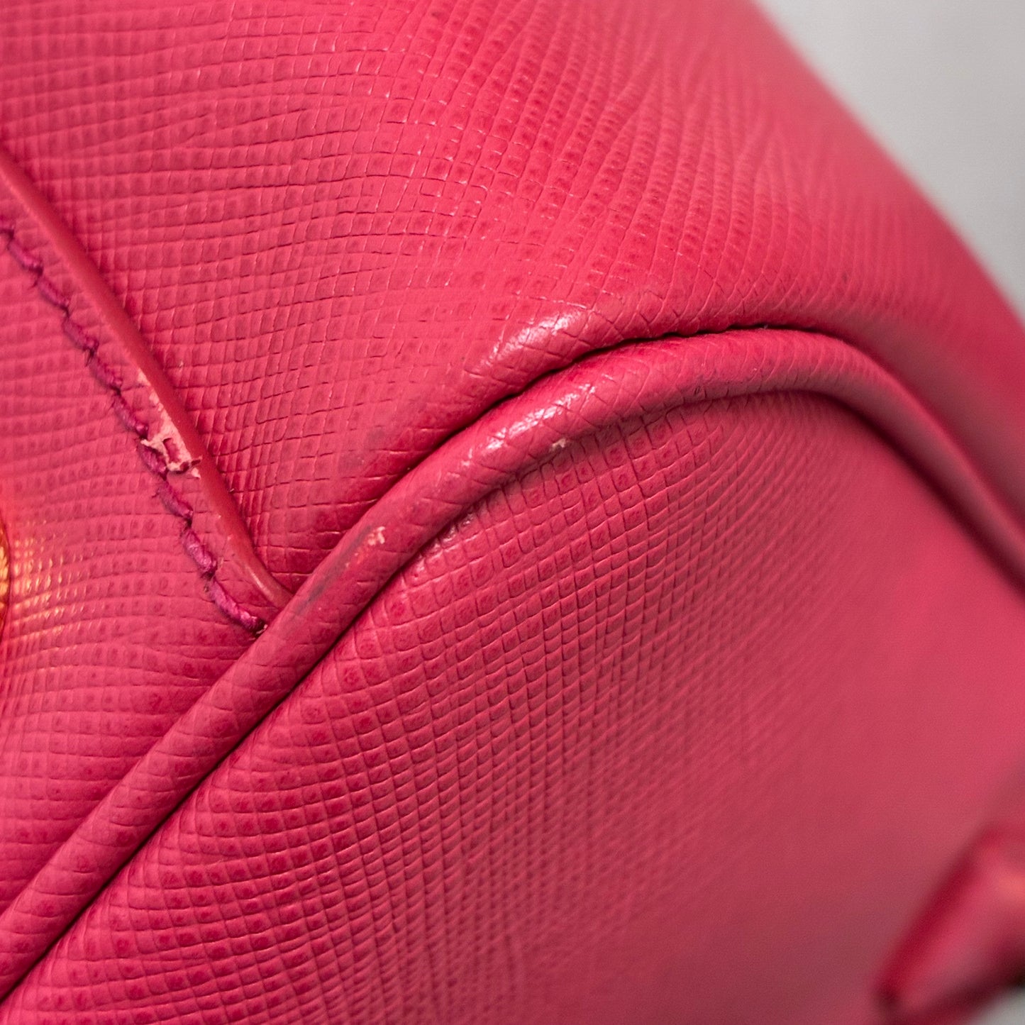 Prada Pink Leather 2way Shoulder Handbag