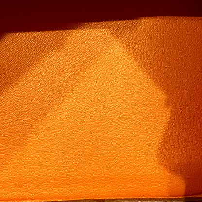 Hermes 2004 Orange Togo Birkin 35 Handbag