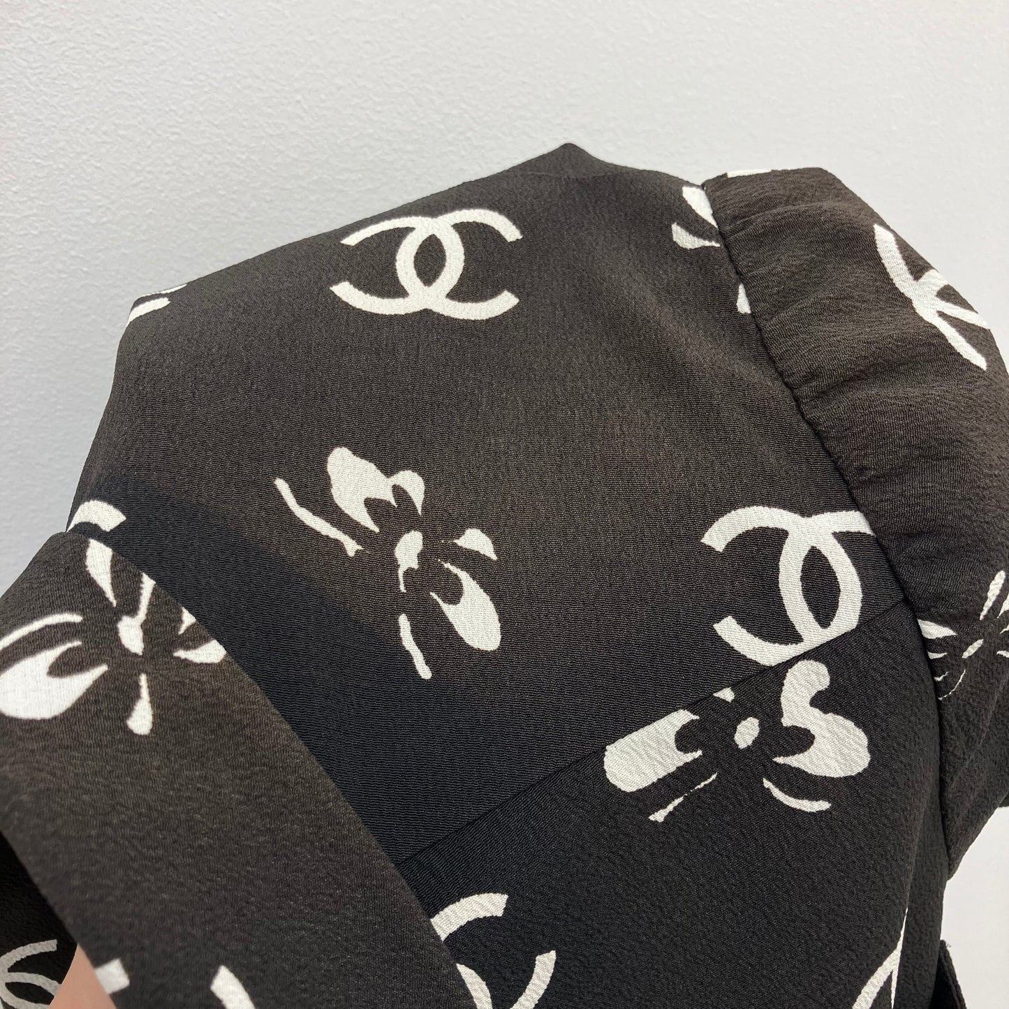 Chanel 1997 Shirt Dress Black #38