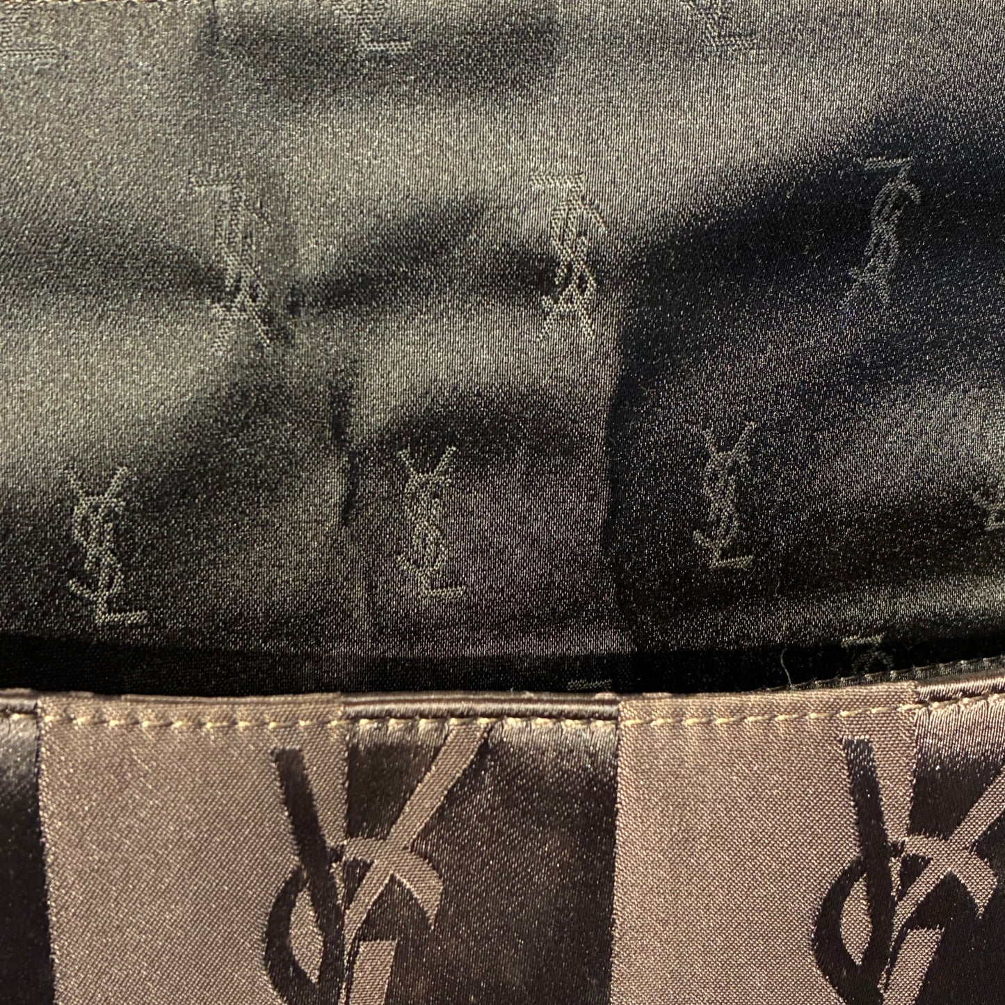 Yves Saint Laurent Brown Nylon Handbag