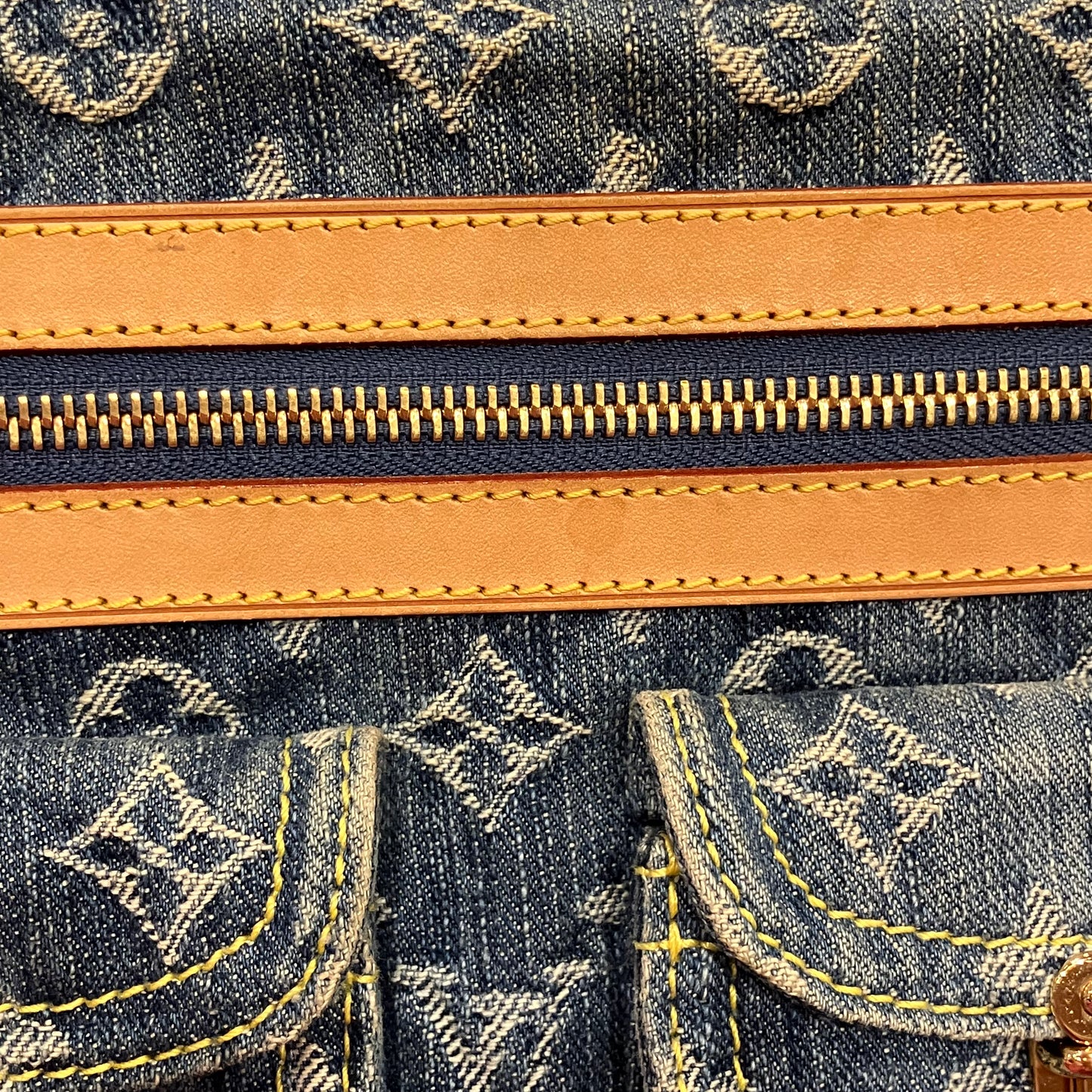 Louis Vuitton Blue Monogram Denim Baggy PM Shoulder Bag M95049
