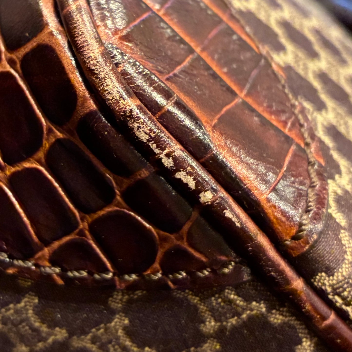 Celine * Brown Macadam Boogie Bag Handbag