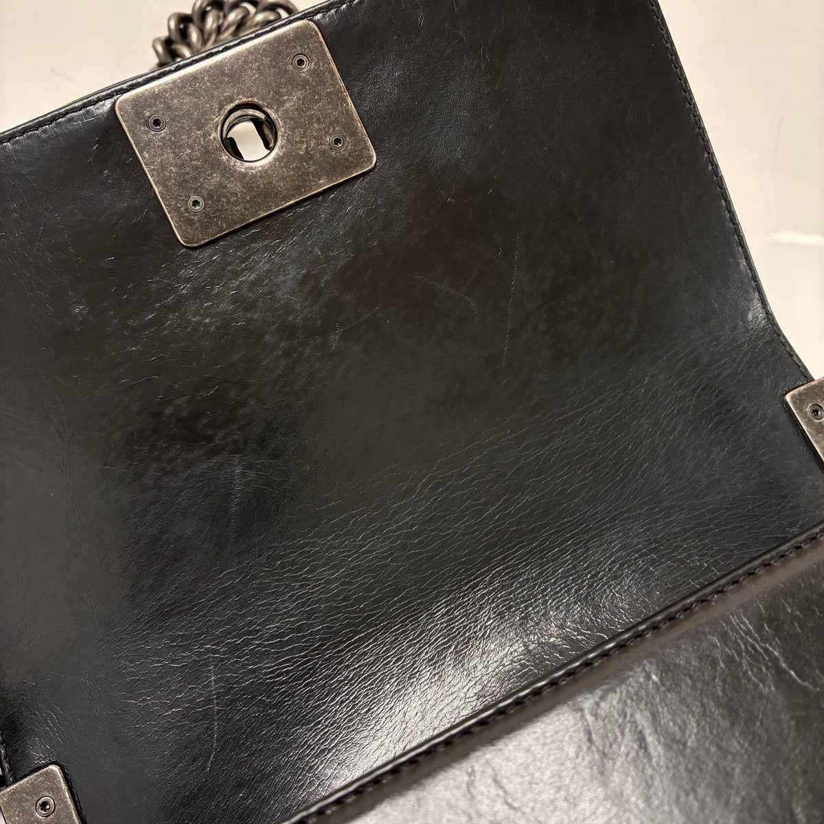 Boy Chanel 2014-2015 Black Calfskin Small Chain Shoulder Bag