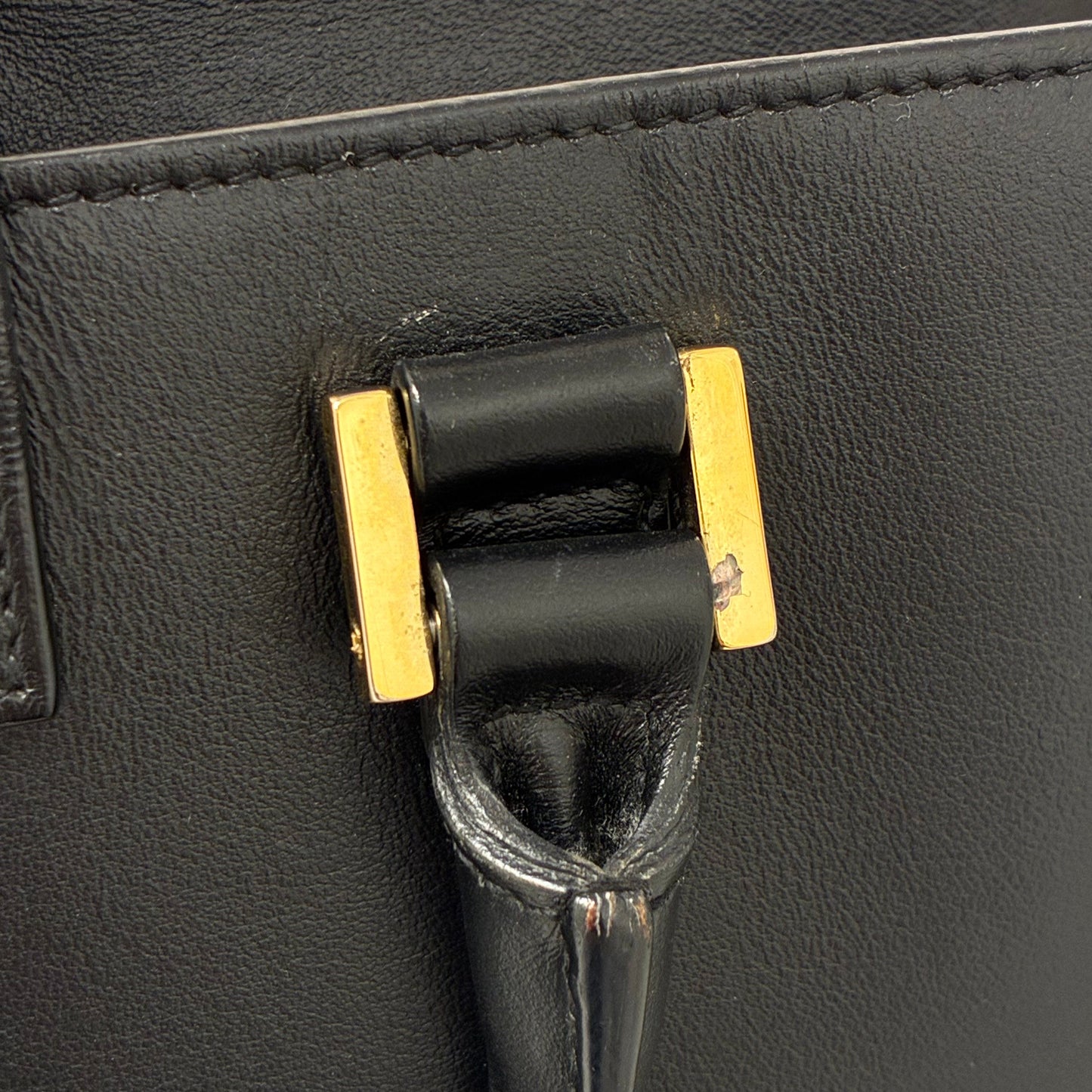 Saint Laurent Black Baby Cabas 2way Handbag